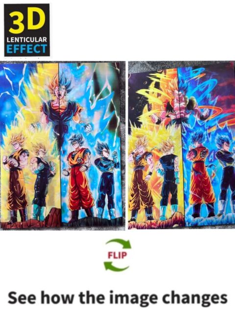 Dragon Ball GT Poster Vegeta Goku Fusion Gogeta SSJ4 12in x 18in Free  Shipping