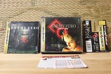Enemy Zero w/spine card table Sega Saturn SS Japan Very Good+ Condition!