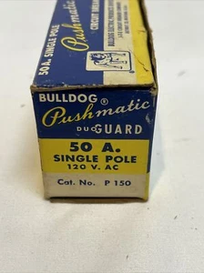 Bulldog Pushmatic P 150 50 Amp Circuit Breaker 1 Pole 120 Volt NOS - Picture 1 of 6