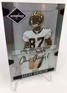 ADRIAN ARRINGTON ROOKIE AUTO RARE/99 Card 2008 Leaf LIMITED #201 MICHIGAN - Picture 1 of 8
