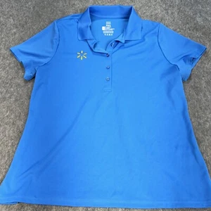 Walmart Employee Shirt Womens XL Polo Uniform Short Sleeve Collared Work Top - Picture 1 of 8