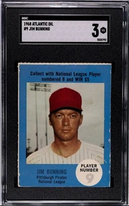1968 Atlantic Oil Jim Bunning SGC 3 #9 - Bild 1 von 3