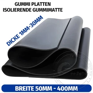 Gummi Platten Weich Gummiplatte Schwarz Gummimatte Dicke 1mm-30mm - Afbeelding 1 van 8