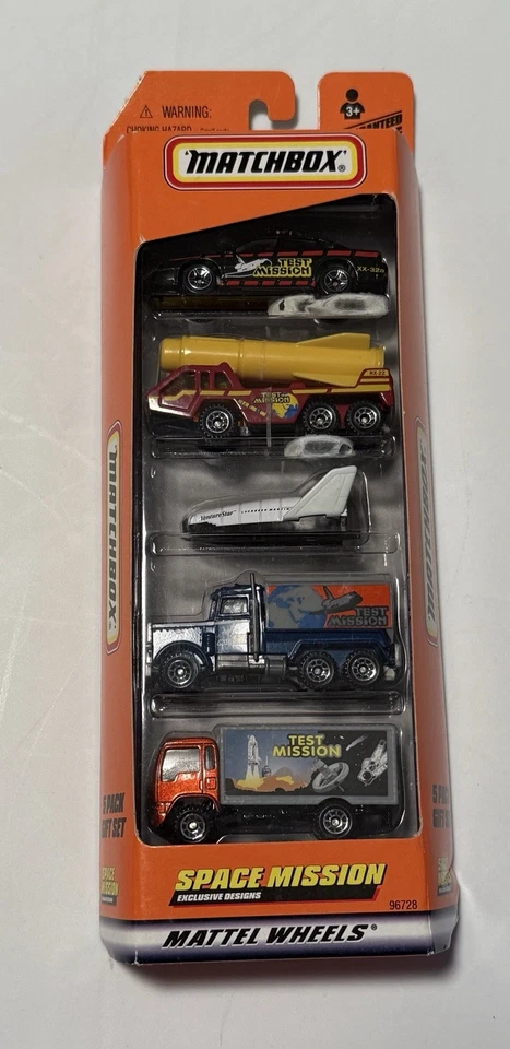 Matchbox Space Mission 2000 paquete de regalo de 5 autos #96728 sellado vintage Foto 1 de 1