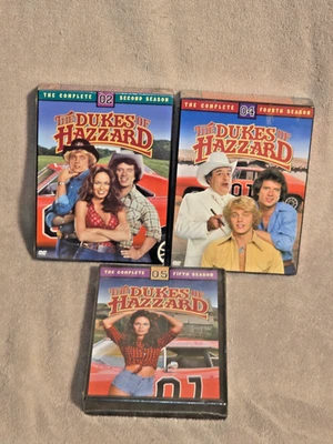 NEW SEALED Dukes of Hazard Seasons 2, 4, & 5 on DVD! FREE SHIPPING! Foto 1 de 3