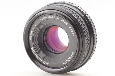 [Casi Como Nuevo] Lente Minolta MD Rokkor 45 mm F2 Pancake Prime MF de JAPÓN Foto 1 de 4