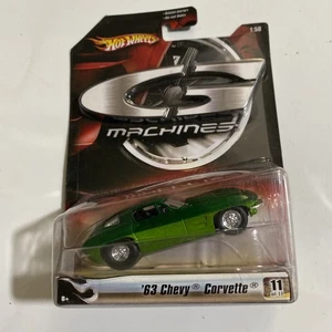 Hot Wheels G Machines 1963 Green Chevy Corvette Street Legal #11/11 (2006) - Picture 1 of 4