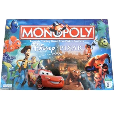 Monopoly Disney Pixar Edition Board Game 8+ Family Fun Toy - Image 1 of 4