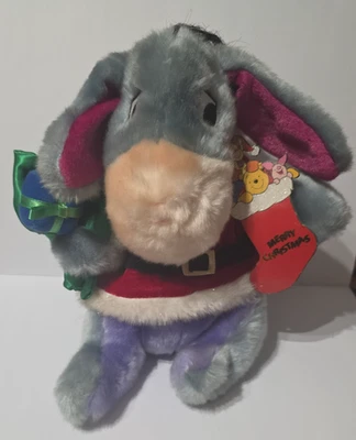 Vintage - Disney Store - Eeyore in Christmas Suit Plush 2002 - NWT - Image 1 of 4