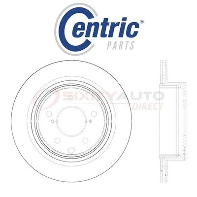 Centric C-TEK Disc Brake Rotor for 1993-1997 Infiniti J30 3.0L V6 - Kit Set xo Foto 1 de 4