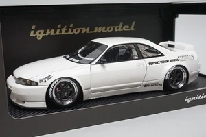 Modelo de encendido 1:18 IG3029 Nissan Pandem GT-R BCNR33 coche modelo blanco - Imagen 1 de 8
