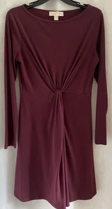 Vestido para mujer Michael Kors manga larga mediana borgoña vaina hasta la rodilla - Imagen 1 de 9