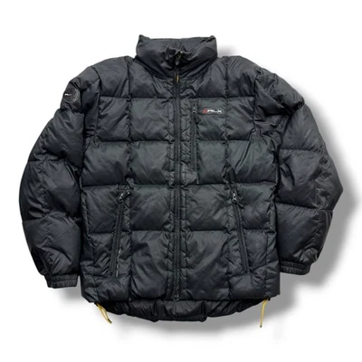 Chaqueta acolchada vintage RLX Ralph Lauren negra llena de plumón M/L Foto 1 de 4