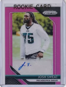 Josh Sweat 2018 Panini Prizm Pink Prizm Rc Auto - Picture 1 of 2