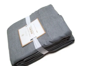 Pottery Barn Teen Gray Cotton Chenille Black Out Window Drape Panel 44" X 108" - Picture 1 of 4