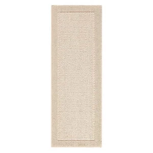 Mainstays Traditional Faux Sisal Olefin Beige Border Indoor Hallway Runner Rug - Picture 1 of 24