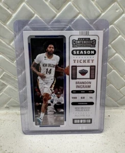 2022-23 Panini Contenders #95 Brandon Ingram Season Ticket Silver Pelicans New O - Picture 1 of 2