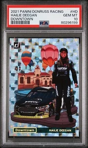 HAILIE DEEGAN - DOWNTOWN (Case Hit) 2021 Panini Donruss NASCAR Racing - PSA 10 - Bild 1 von 2