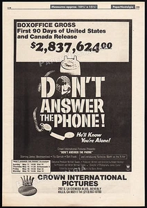 ¡NO CONTESTESTES EL TELÉFONO! - Anuncio comercial original 1980 / póster _ Flo Lawrence - Imagen 1 de 1