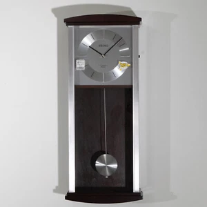 Orologio da parete Seiko quarzo 12 melodie cassa in legno Hi-Fi - Foto 1 di 12