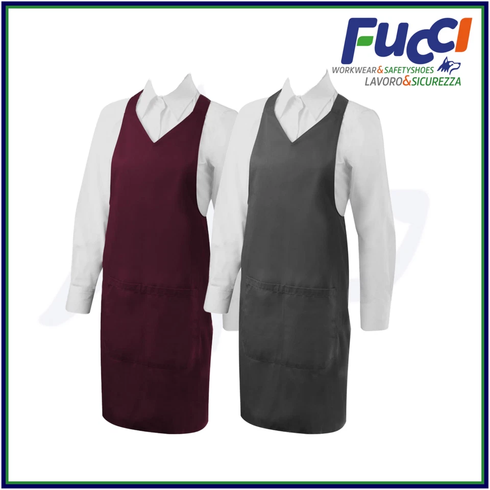 GREMBIULE PETTORINA DA CUCINA BAR COOKING CHEF RISTORAZIONE BARBECUE UOMO DONNA  - Immagine 1 di 1