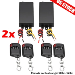2x Car Universal 12V ON-OFF Wireless Remote Control Switch Relay Receiver 315MHZ - Picture 1 of 11