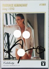 Playboy Centerfold Collector Cards June Set MARGAUX HEMINGWAY AUTO. CARD #2530