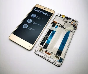 Lenovo K6 LCD Display Complete Set Frame Digitizer Glass Touch Gold - Picture 1 of 1