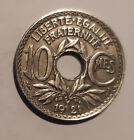 Piece 10 centimes 1921 LINDAUER  french coin collector