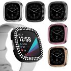 Screen Protector Case Cover PC Shell Two Rows Diamond For Fitbit Sense/Versa 3