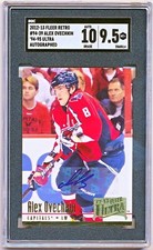 2012-13 Fleer Retro Alex Ovechkin 1994-95 Ultra Auto #94-39 SGC 9.5/10 - POP 1