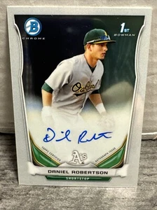 2014 Bowman #BCAP-DR Daniel Robertson Chrome Prospekt Autogramme - Bild 1 von 2