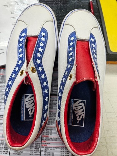 VANS rosso bianco e blu patriottico uomo 8 donna 9 5
