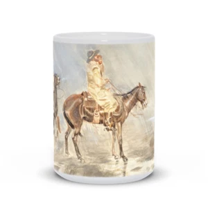 CHARLES RUSSELL "LA TEMPESTA" TAZZA DA CAFFÈ 15 OZ - Foto 1 di 5