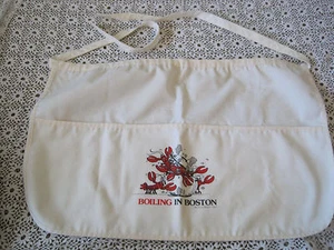 Apron Boiling in Boston Lobster Ties At Waist 1984 - Picture 1 of 5