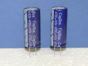 Condensador Electrolítico CapXon 4700uF 63V 2 Piezas Set - Bild 1 von 4