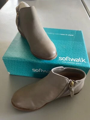 Новый с ярлыками Softwalk Rocklin светло-серый ботинок размер 6WW ** новый с коробкой ** - Изображение 1 из 4