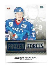 LED Playercard - 2009/10 - Justin Papineau - Eagle - Frozen Forces Insert #FF12