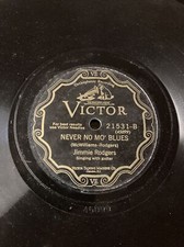 Jimmie Rodgers Never No Mo Blues 1928 Victor 78 Rpm 10 Vintage Record RARe 2 Set