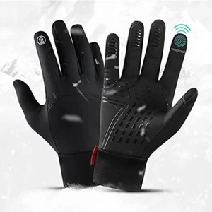 Touch Screen Warm Gloves Water Resistant Windproof Thermal Gloves for Men Women - Picture 1 of 9