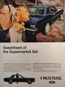 1966 Life Werbung Werbung Schatz des Supermarktes Set Ford Mustang - Bild 1 von 1