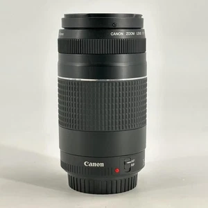 Canon EF 75-300mm f/4-5.6 III Lens w/ Rear Lens Cap - Excellent Condition - Picture 1 of 7
