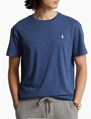 NWT Polo Ralph Lauren Men's Jersey Crewneck T-Shirt Blue HTR  2XL ( XXL ) - Image 1 of 4