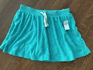 Old Navy Girls Skort Teal Size L 10/12 - Cute Smiley Faces New With Tags! - Picture 1 of 7