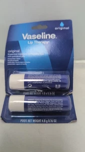 2x Vaseline Original Lip Therapy with Petroleum Jelly 0.16 oz. ea. - Picture 1 of 1