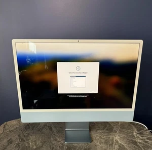 Apple iMac 2023, Apple M3 Chip, 8C CPU, 8C GPU, 8GB RAM, 256GB SSD, 24” Blue - Afbeelding 1 van 6
