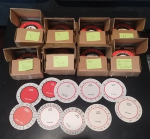 Huge Lot 572 Cadaco Baseball Discs 1970s 80s HoF Mantle Ruth Aaron Ryan Dimaggio - Picture 1 of 4