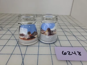 Vintage Painted Desert Sands Globe Art Painted Desert Sand Glass Paperweights - Picture 1 of 8