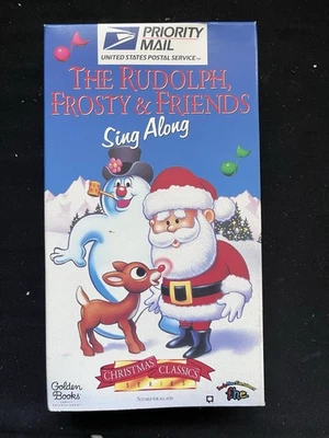 Rudolph Frosty & Friends Sing Along Christmas VHS Songs USPS 1996 - Image 1 of 4