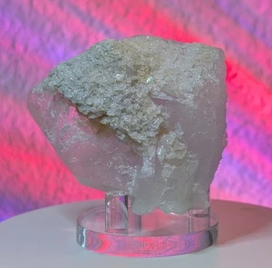 Natural Quartz Point Cluster w/ Calcite Crystals Display Healing & Calming - Picture 1 of 9